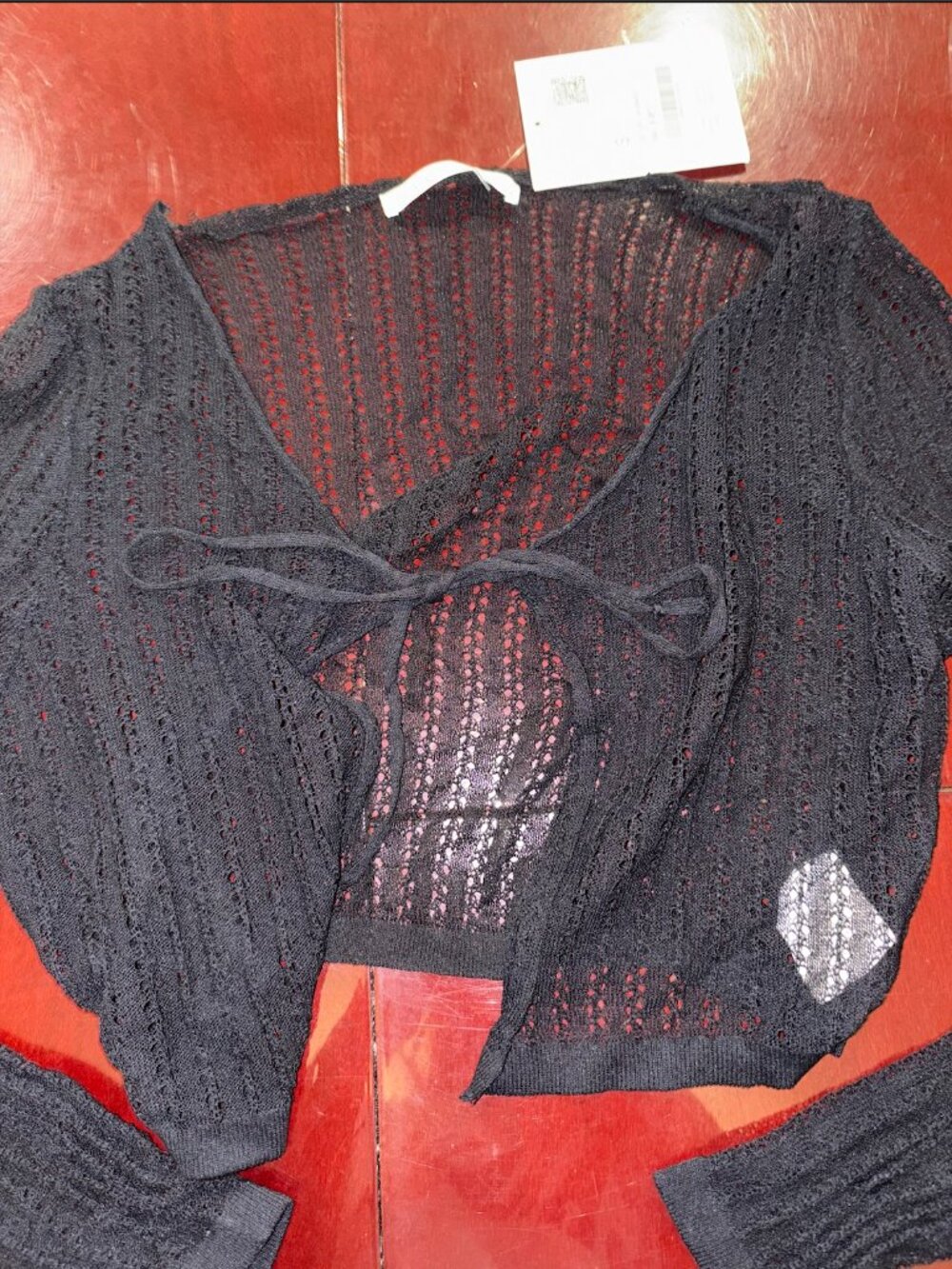 Oak + Fort Tie Shrug *NWT
